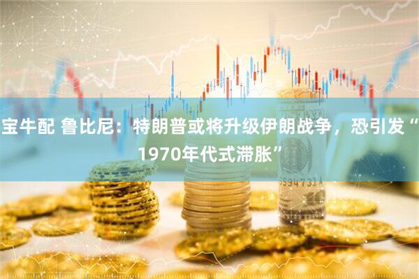 宝牛配 鲁比尼：特朗普或将升级伊朗战争，恐引发“1970年代式滞胀”
